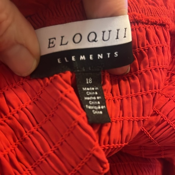 Eloquii Elements Chic Red Jumpsuit ❤️ PLUS SIZE 18 - Picture 3 of 10